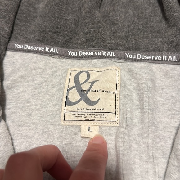 Ampersand Ave HalfZip Sweatshirt - Serape Emerald - Picture 2 of 5